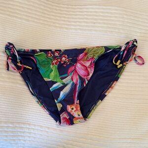 La Blanca Floral Bikini Bottom - Blue and Pink
